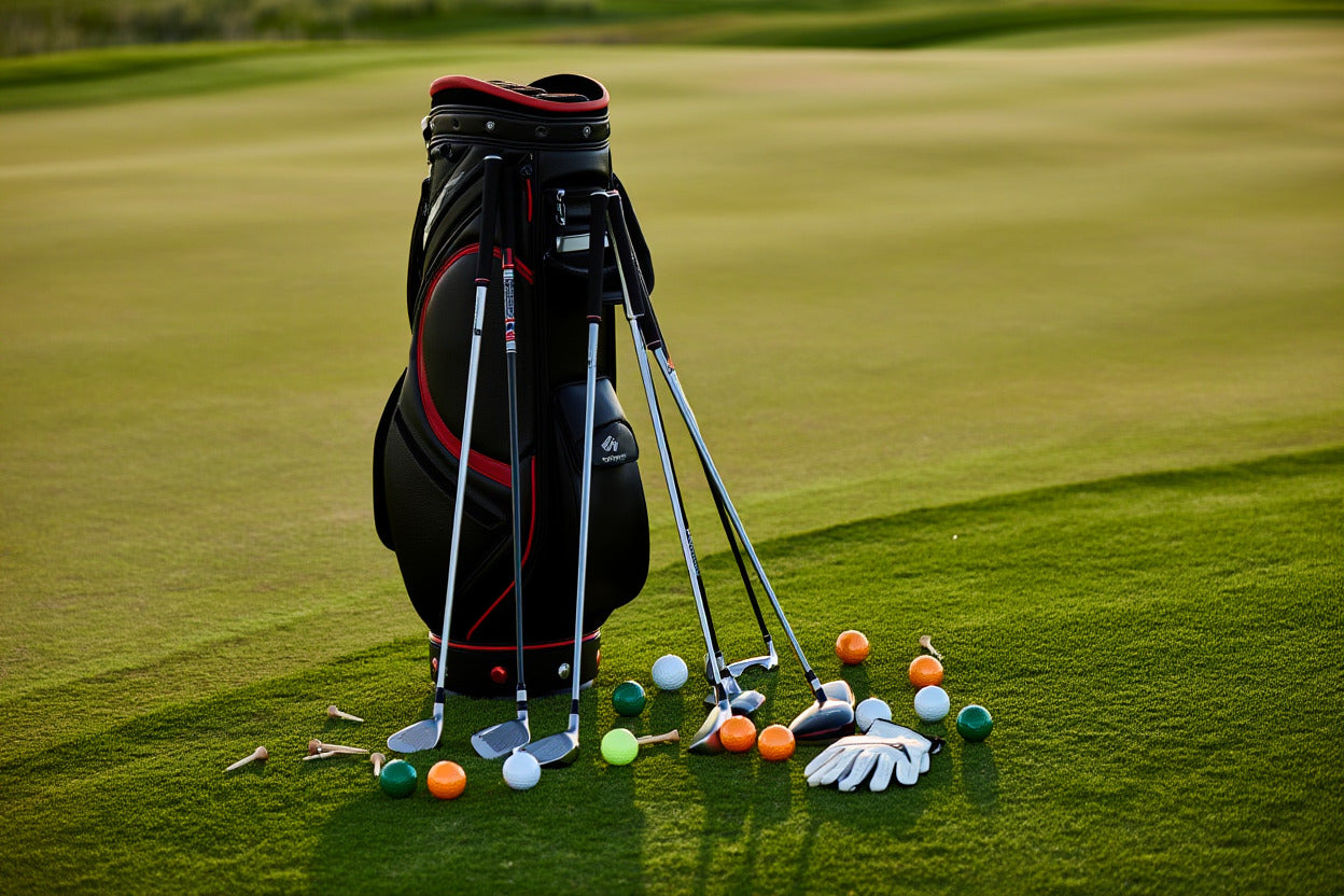 cool golf presents on a golf course