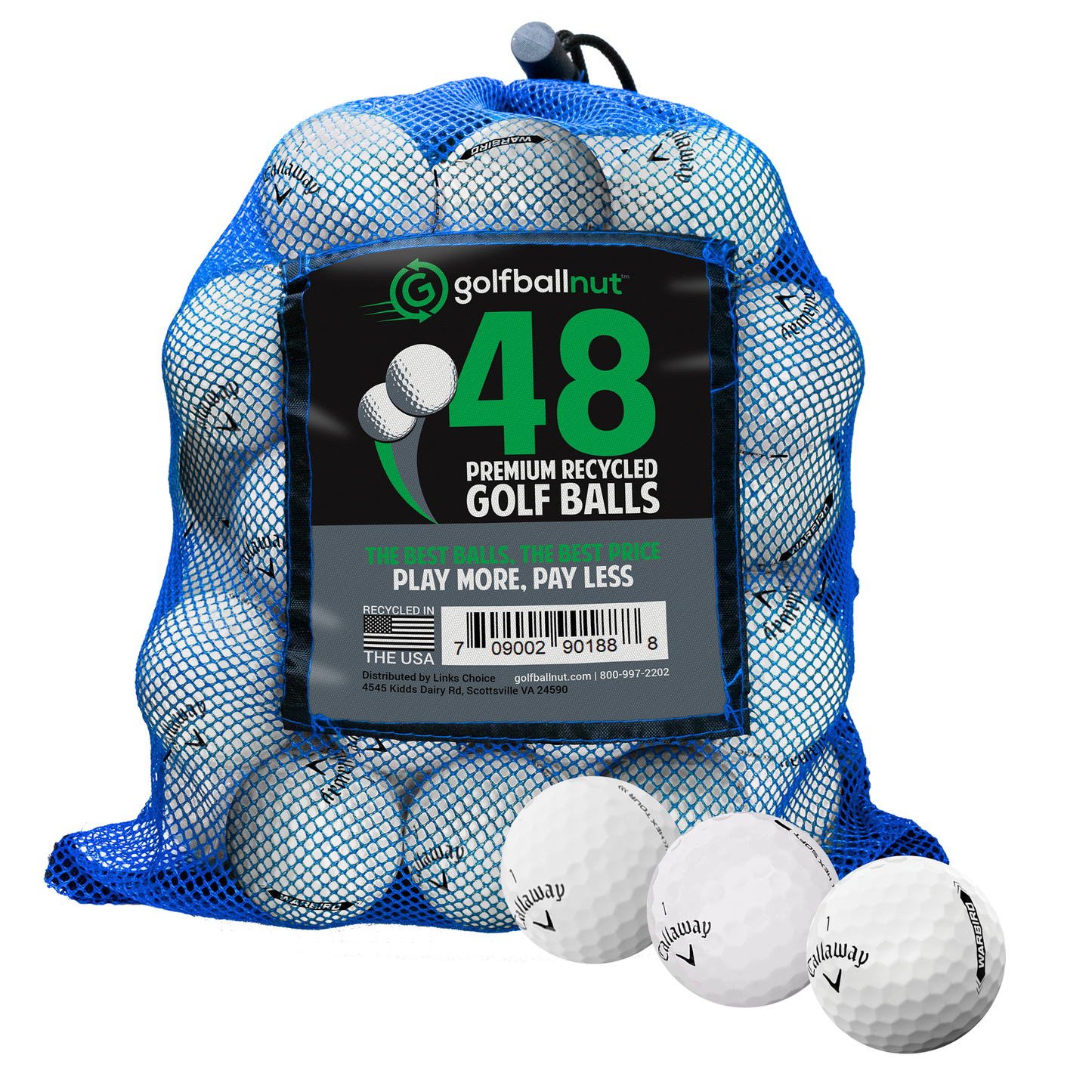 Callaway Mix Golf Balls (used)- Bulk Mesh Bags