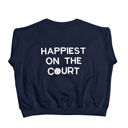 Happiest on the Court® pickleball sweatshirt