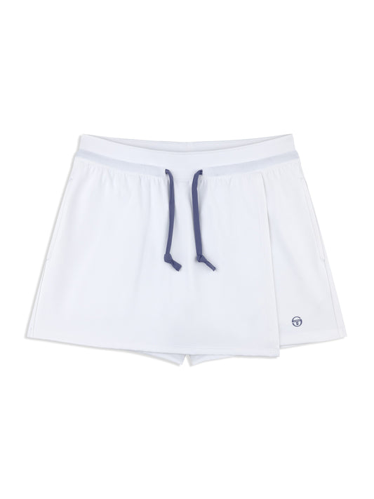 Agata Wrap Skort- Brilliant White