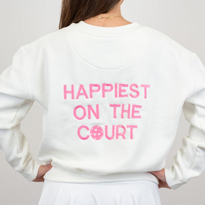 Happiest on the Court® pickleball sweatshirt