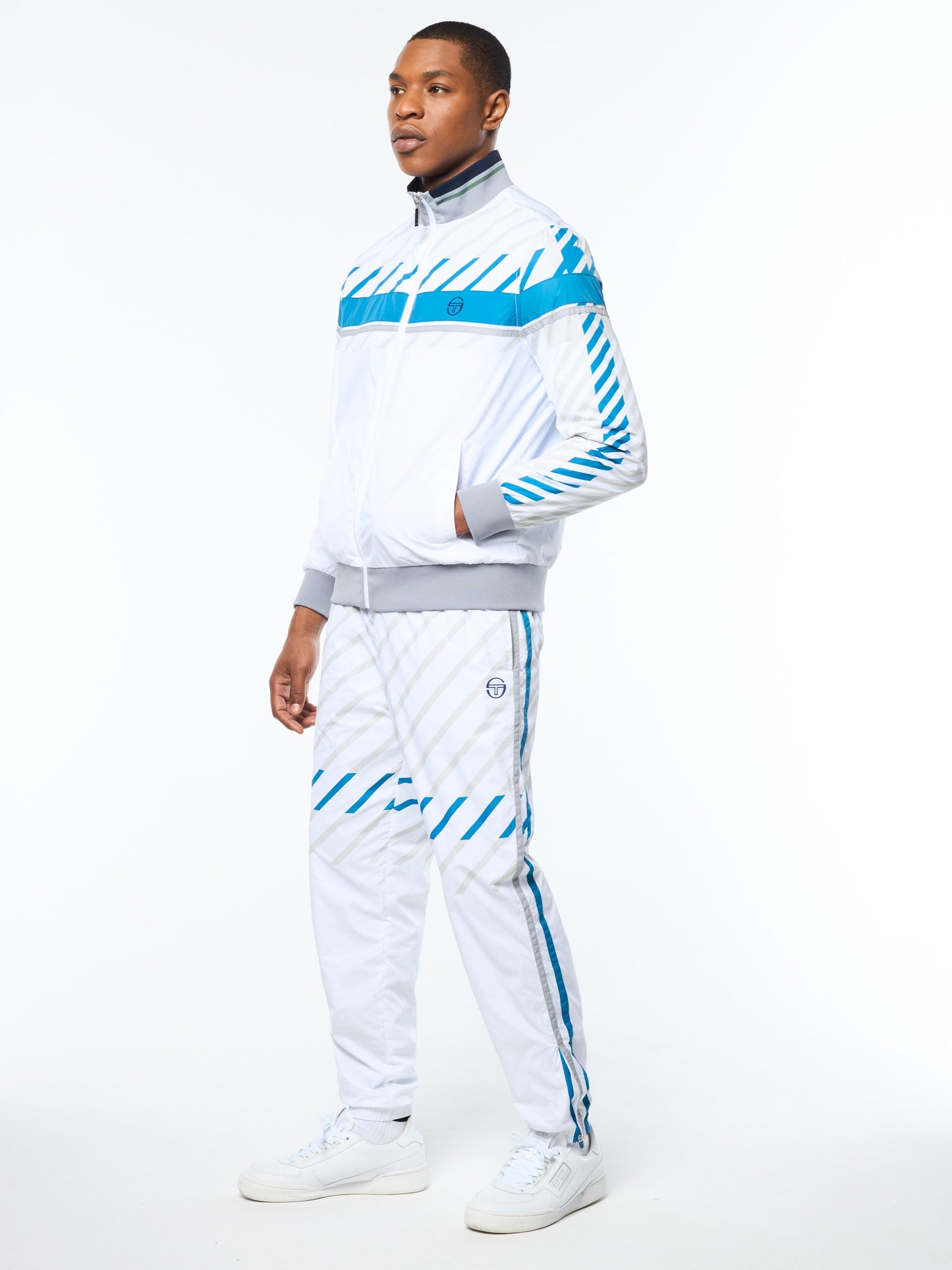 Quadretto Track Jacket- Brilliant White
