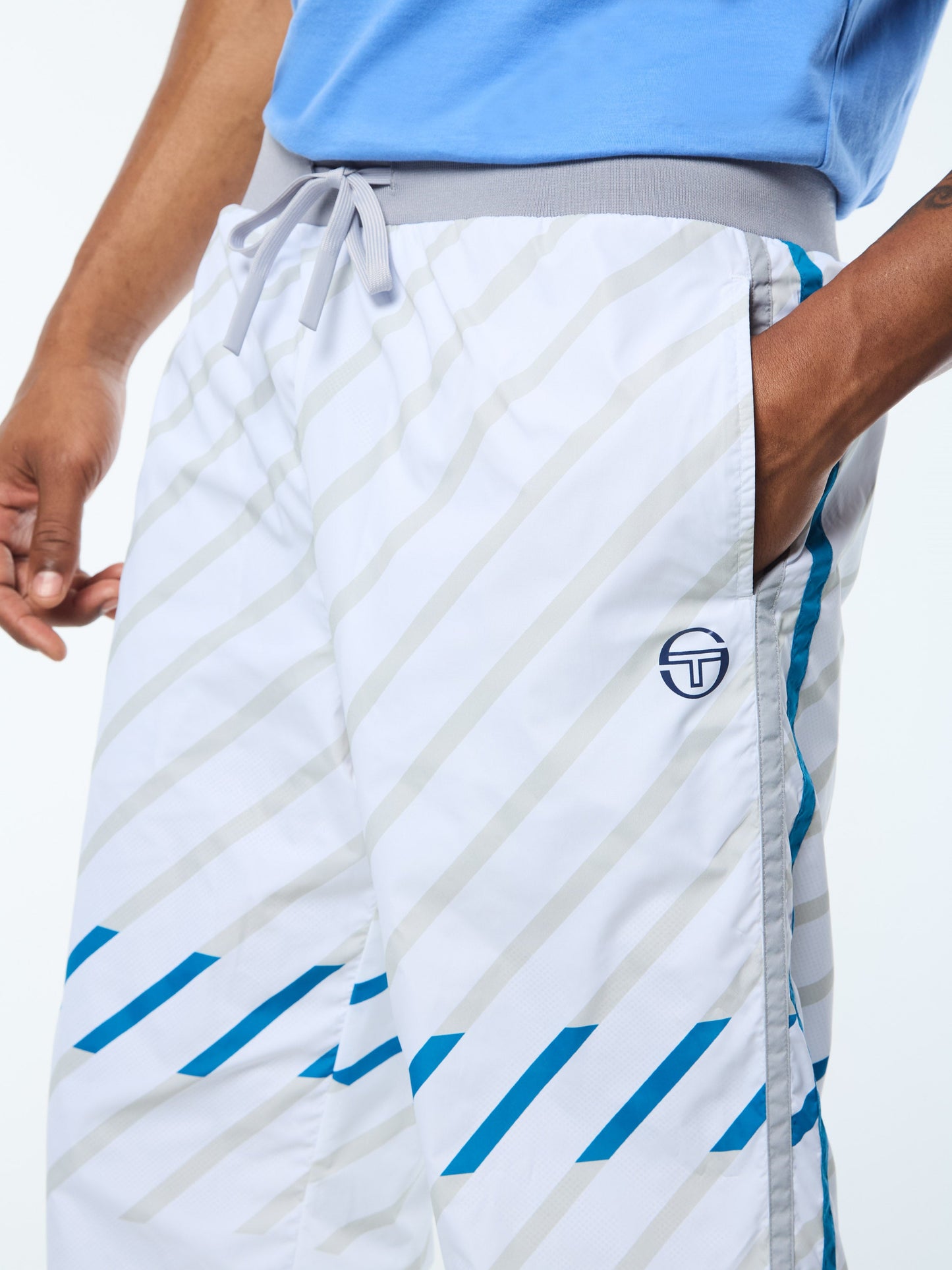 Quadretto Track Pant- Brilliant White