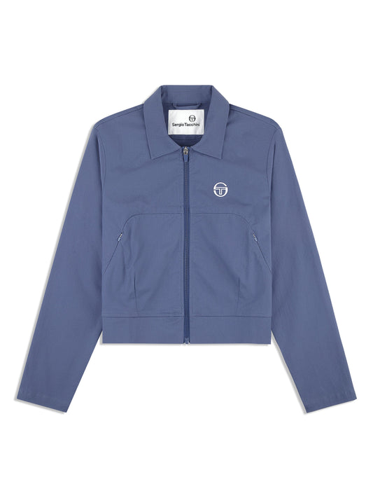 Aria Track Jacket- Blue Indigo