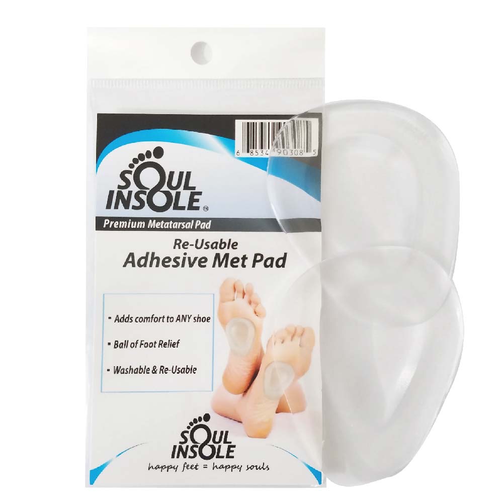 Soul Insole adhesive met pad packaging with a white background