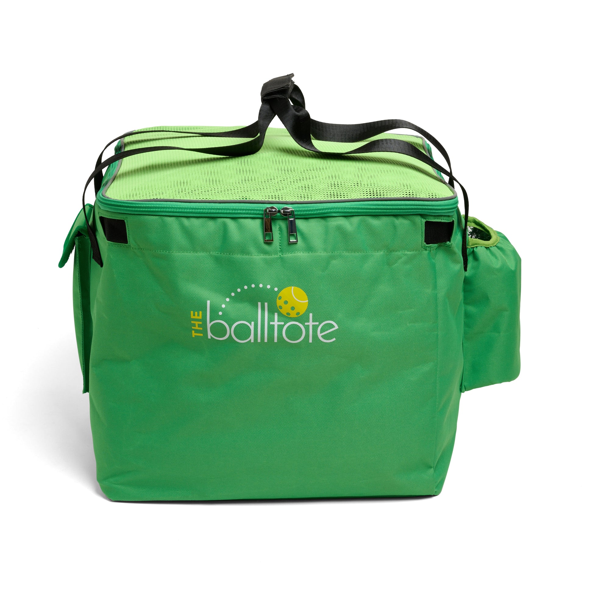 Green bag with 'The Balltote' logo on a white background
