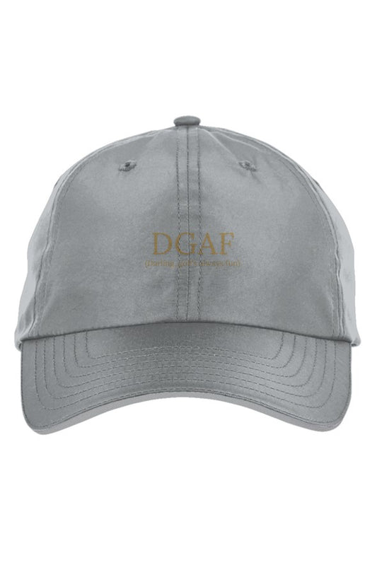 Gray baseball cap on a white background