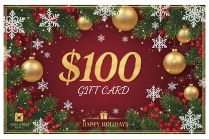 make a $100 gift card with a holiday background