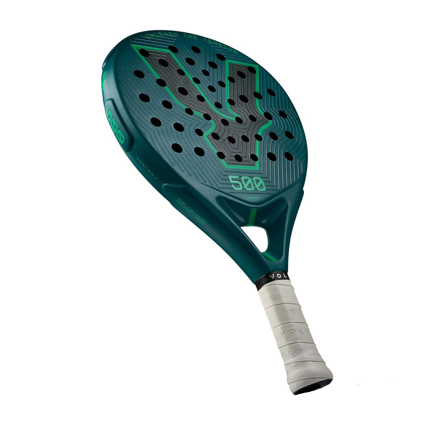 Green paddle with '500' branding on a white background