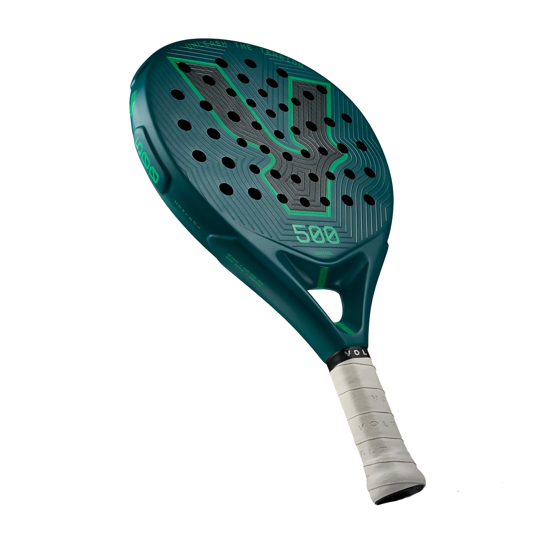 Green paddle with '500' branding on a white background