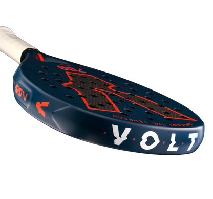 Blue and orange paddle with 'VOLT' branding on a white background